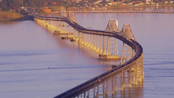 San Francisco Kalifornia 2017 San Rafael Richmond Híd Légi Kilátása — Stock videók