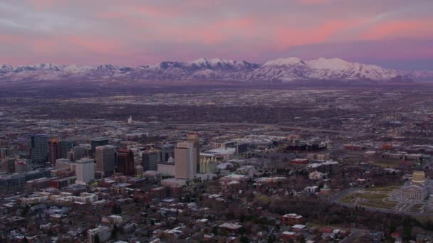 Salt Lake City Utah Circa 2017 Fotografia Aérea Salt Lake — Vídeo de Stock