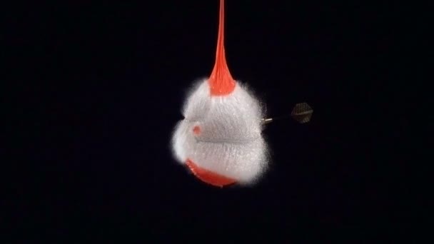 Βέλος Χτυπά Μπαλόνι Νερού Σούπερ Αργή Κίνηση Φωτογραφία Κάμερα Phantom — Αρχείο Βίντεο