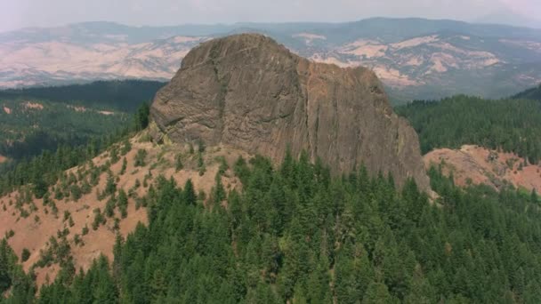 Орегон Приблизно 2017 Році Flying Pilot Rock Ashland Oregon — стокове відео