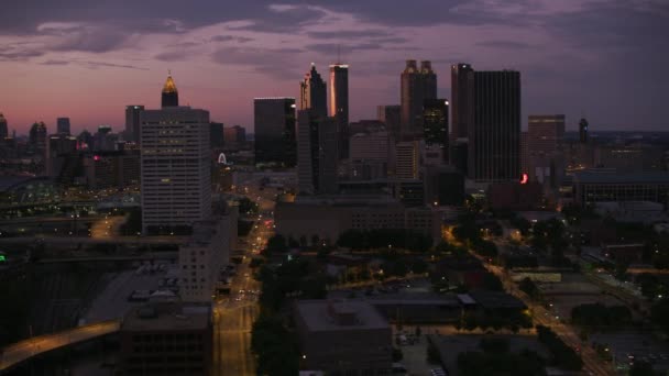 Atlanta Géorgie Circa 2017 Prise Vue Aérienne Centre Ville Atlanta — Video