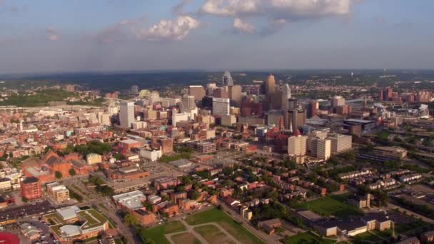 Luchtfoto Van Cincinnati Ohio — Stockvideo