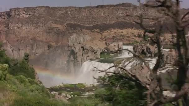 Shoshone Falls Idaho Περίπου 2018 Όμορφοι Καταρράκτες — Αρχείο Βίντεο