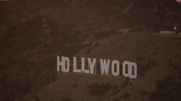 Beelden Van Ondergaande Zon Los Angeles Californië Verenigde Staten — Stockvideo