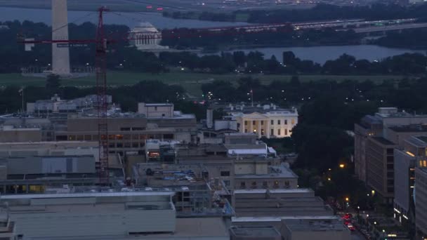 Washington 2017 Körül Fehér Ház Légi Bemutatója Utcából Cineflexszel Red — Stock videók