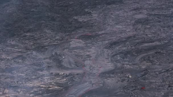 Big Island Hawaï Circa 2018 Luchtfoto Van Lavastroom Opgenomen Met — Stockvideo