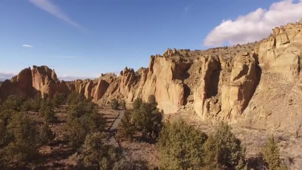 Smith Kayası Oregon Havadan Görünüşü — Stok video