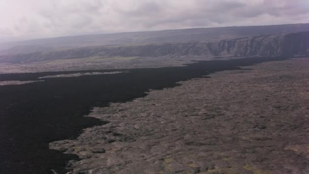 Big Island Hawaii Circa 2018 Aerial View Lava Flow Area — Stock Video