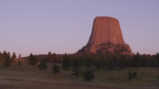 Devils Mountain Tower Wyoming — kuvapankkivideo