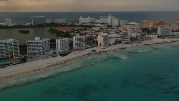 Cancun Mexiko Bilder Från Ovan Nämnda — Stockvideo