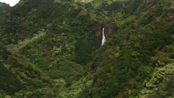 Kauai Hawaii Circa 2018 Luchtfoto Van Manawaiopuna Falls Ook Bekend — Stockvideo
