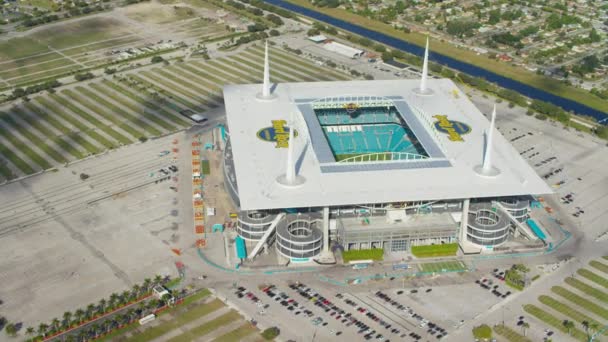 November 2016 Miami Flordia Αεροφωτογραφία Του Hard Rock Stadium Από — Αρχείο Βίντεο