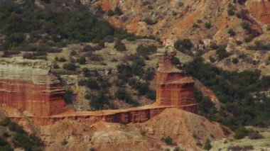 Palo Duro Kanyonu Amarillo, Teksas 'ta gün batımında