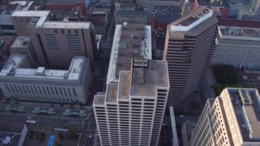 Cincinnati, Ohio 'daki binaların yukarıdan görünüşü