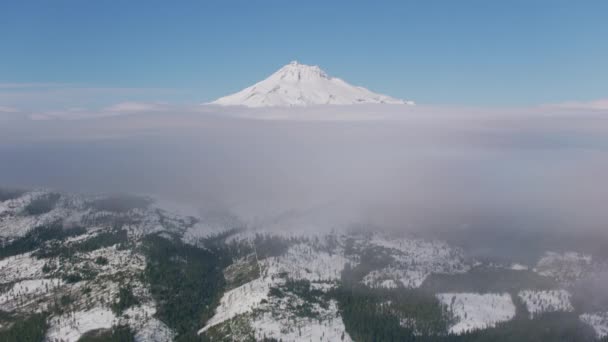Oregon Sekitar Tahun 2018 Terbang Menuju Jefferson Dengan Awan Rendah — Stok Video