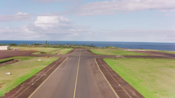 Кауаи Гавайи Около 2018 Года Взлет Взлетно Посадочной Полосы Кауаи — стоковое видео