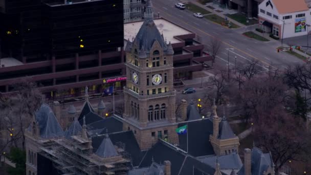 Salt Lake City Utah Sekitar Tahun 2017 Foto Udara Dari — Stok Video