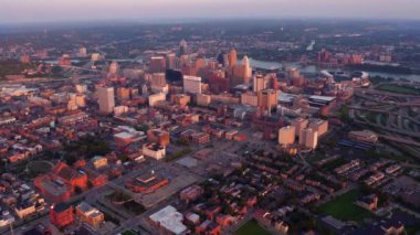 Cincinnati, Ohio 'nun havadan görünüşü