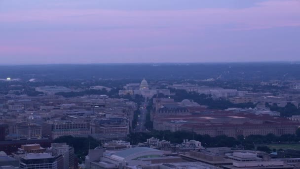 Washington Circa 2017 Veduta Aerea Dell Edificio Capitol Pennsylvania Avenue — Video Stock