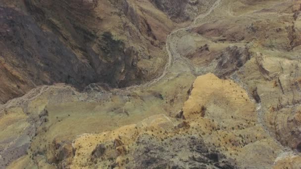 Vue Aérienne Paysage Désertique Rocheux Extérieur Las Vegas Nevada — Video