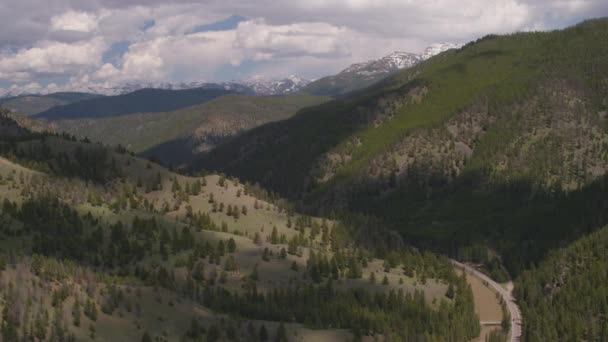 Yellowstone Nemzeti Park Légi Felvétel Természet Usa — Stock videók