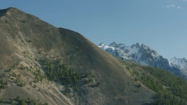 Montana güzel dağlık arazi hava görüntüleri 