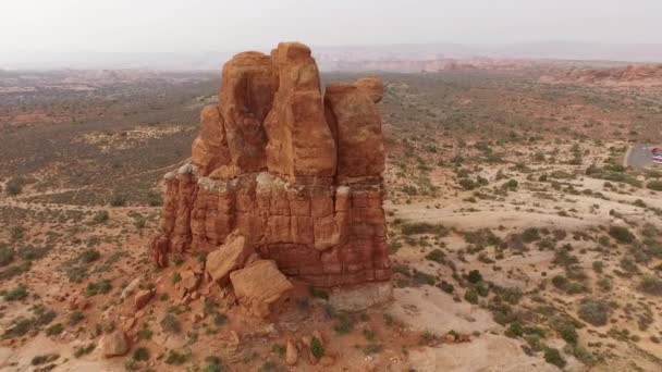 Parco Nazionale Degli Archi Vista Aerea — Video Stock