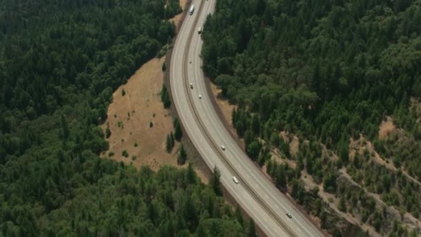 2018 Oregon 2017 Aerial View Free Way Hackering Siskiyou Pass — 비디오