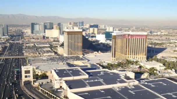 Las Vegas Nevada Usa November 2014 Daytime Aerial View Las — Stock Video