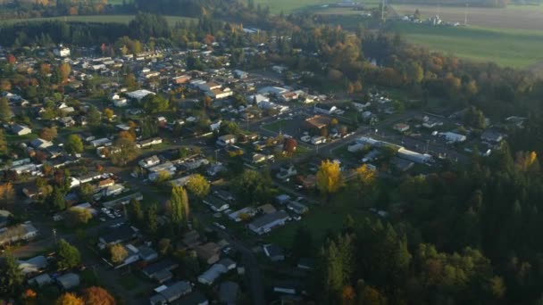 Аэровидео Лафайета Орегон — стоковое видео