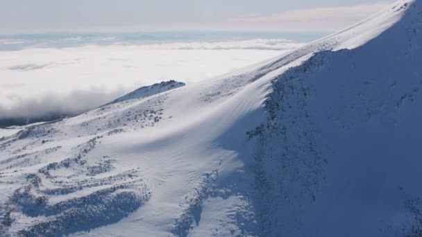 オレゴン州 2018年頃 富士山の空中写真 ジェファーソン CineflexジンバルとRed Epic Wカメラでヘリコプターから撮影 — ストック動画