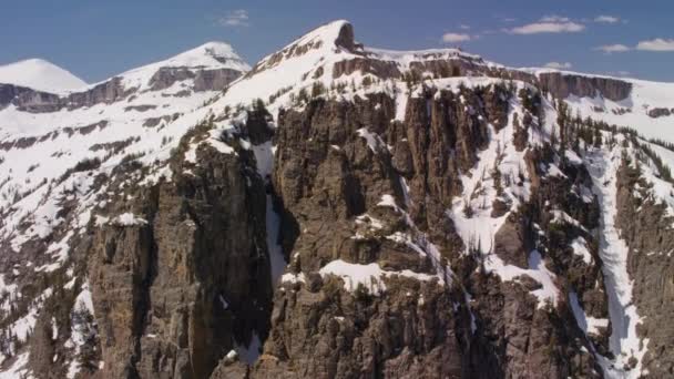 Národní Park Grand Teton Skalnaté Hory Wyoming Letecký Pohled Krásné — Stock video