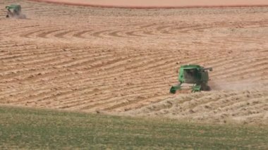 Gün batımında Willamette Valley Oregon, ABD 'de kombine edilmiş görüntüler..