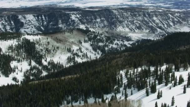Vista Aérea Terreno Acidentado Rock Mountains Colorado — Vídeo de Stock