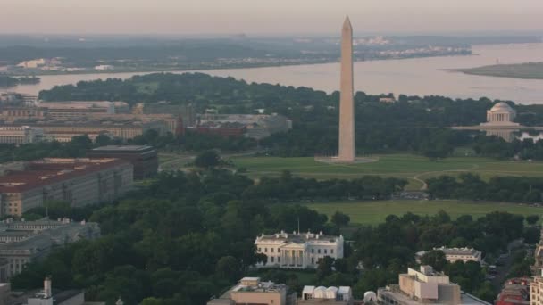 2017 Washington 2017 Aerial View White House Washington Monument Jefferson — 비디오