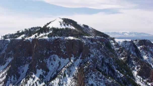 Luftaufnahme Des Zerklüfteten Geländes Den Rock Mountains Colorado — Stockvideo