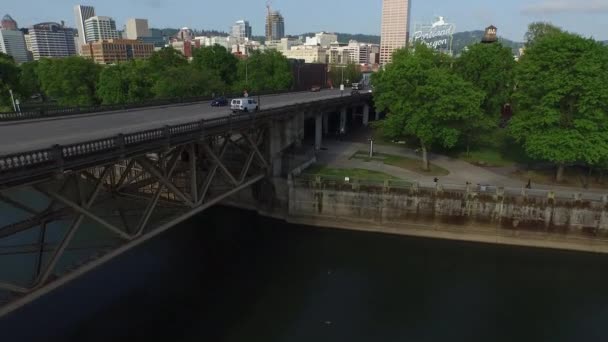 Portland Oregon Hava Atış — Stok video
