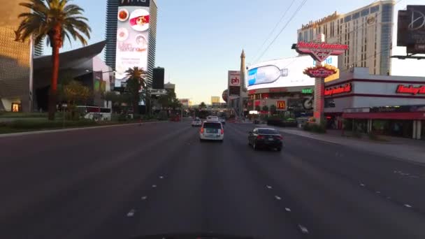 Las Vegas Nevada Usa Kwietnia 2016 Jazda Wzdłuż Las Vegas — Wideo stockowe