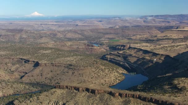 Oregon Circa 2018 Veduta Aerea Del Lago Billy Chinook Girato — Video Stock