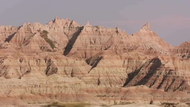 Badlands Ulusal Parkı Güney Dakota — Stok video