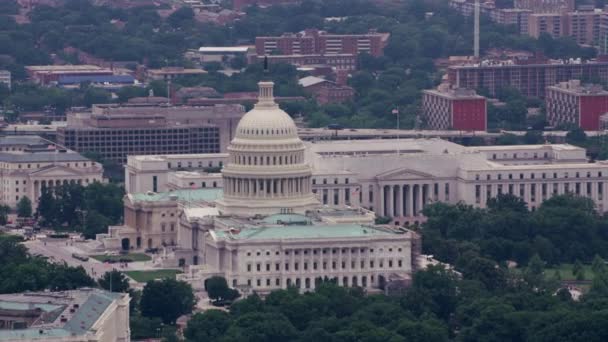 Washington 2017 Luftaufnahme Des Kapitols Und Des Rayburn House Office — Stockvideo