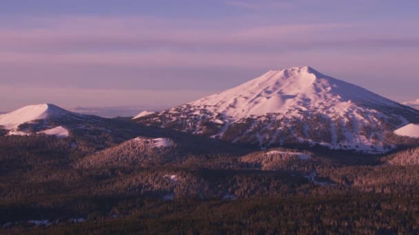 Oregon Приблизно 2018 Повітряний Вид Бакалавр Світанку Постріл Гелікоптера Камерами — стокове відео