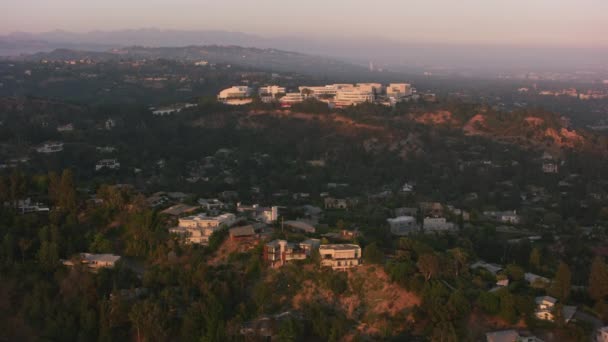 Beelden Van Ondergaande Zon Los Angeles Californië Verenigde Staten — Stockvideo