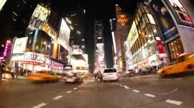 New York City, New York 'taki Times Meydanı' nın 4K zaman aşımlı görüntüleri.