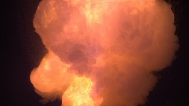 Výbuch Fireball Super Pomalém Pohybu Snímek Fantomovým Fotoaparátem 6900 Snímků — Stock video