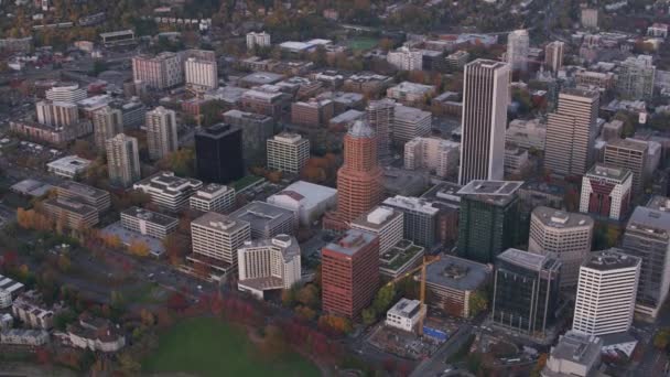 Portland Oregon 2017 Luftaufnahme Von Portland Oregon Gedreht Mit Cineflex — Stockvideo