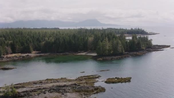 Ngiliz Kolombiyası 2018 Dolaylarında Vancouver Adası Ile Anakarası Gürcistan Boğazı — Stok video