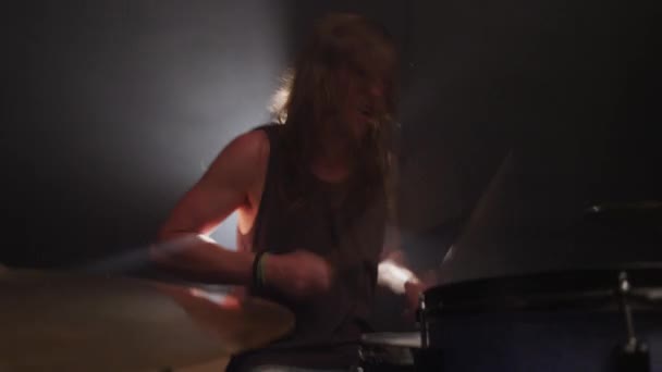 Chitarra Nella Rock Band Heavy Metal — Video Stock