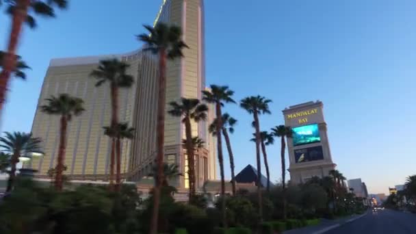 Las Vegas Nevada Abd Nisan 2016 Las Vegas Bulvarı Mandalay — Stok video