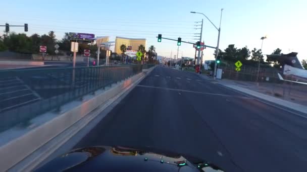 Las Vegas Nevada Usa 2016 Április Driving Las Vegas Strip — Stock videók